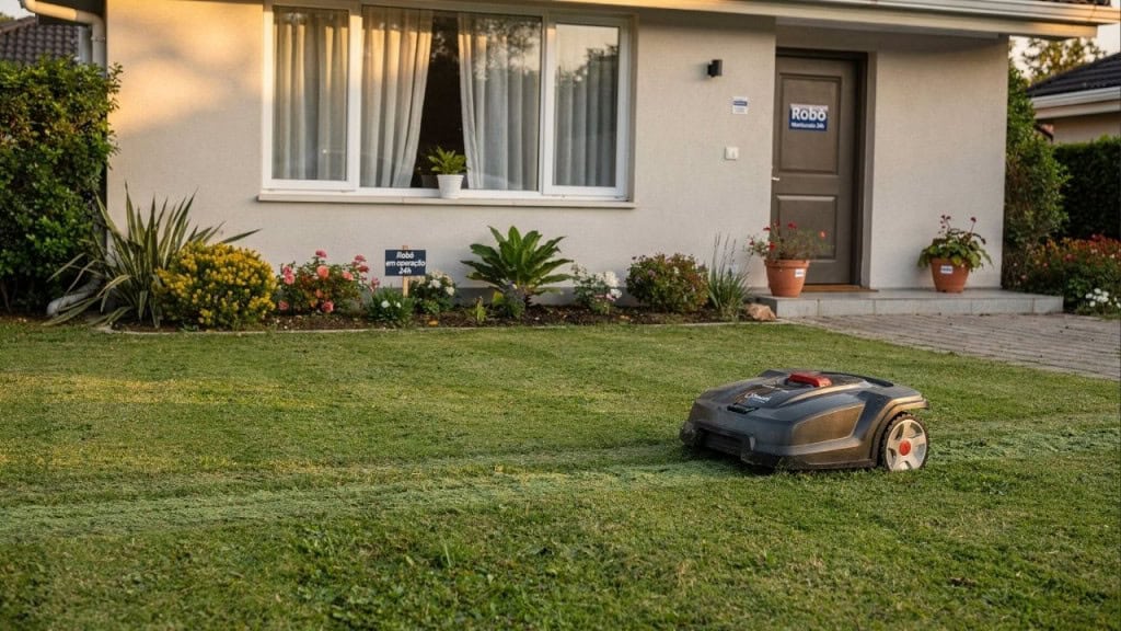 O robô que cuida do seu jardim sozinho enquanto você viaja de moto