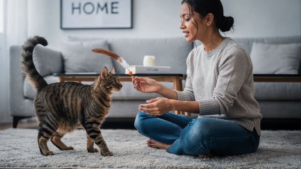 Como os gatos escolhem seu humano preferido