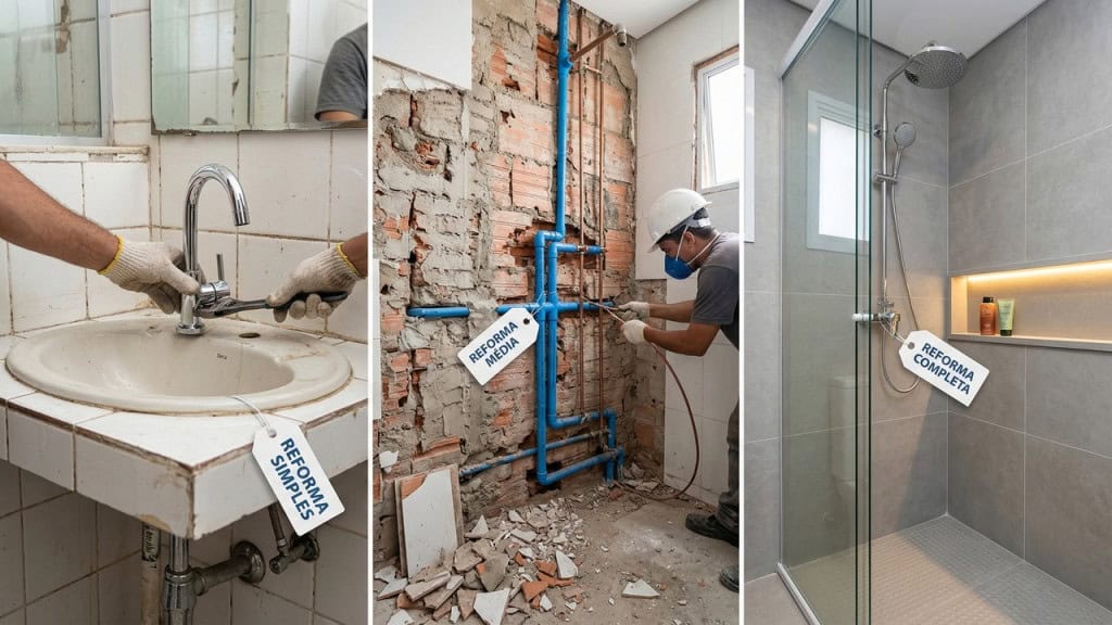 Quanto custa mão de obra para reforma de banheiro em 2026 e o que influencia no preço