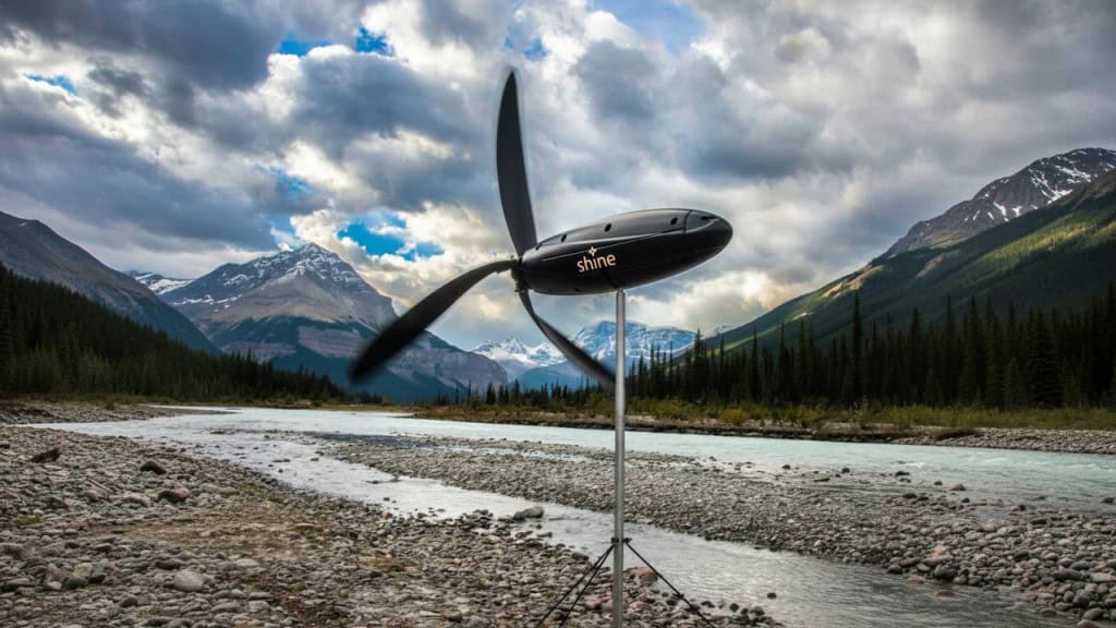 Adeus aos painéis solares: esta turbina eólica cabe numa mochila e funciona mesmo na chuva