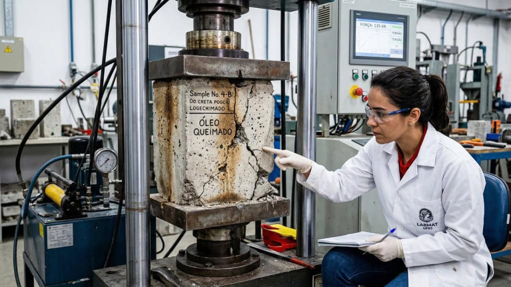 Pouca gente imagina o que acontece ao misturar óleo queimado com cimento