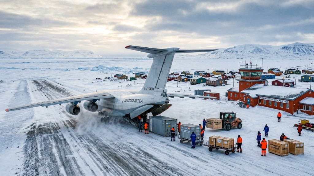 Como é viver na cidade onde o mar congela e suprimentos chegam por avião cargueiro
