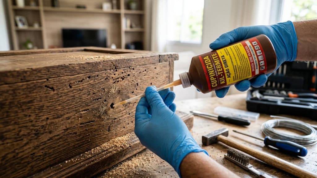 Regra dos 3 pontos elimina cupins antes que seus móveis virem pó