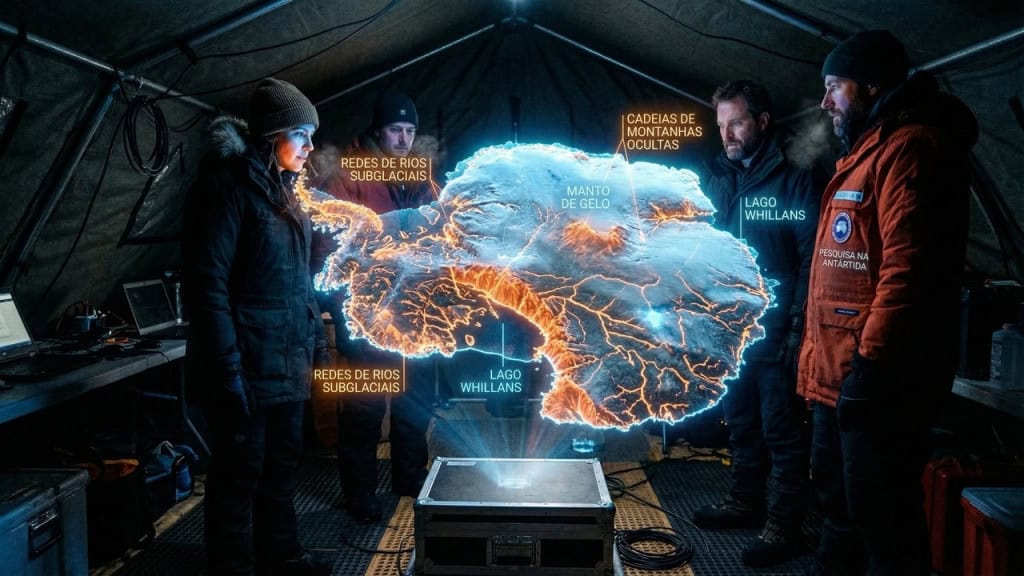 Debaixo do gelo existe um mundo oculto que cientistas estão revelando