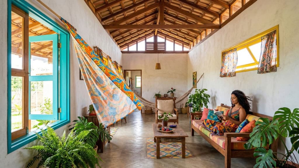 A casa popular pensada para aguentar o calor intenso do Brasil