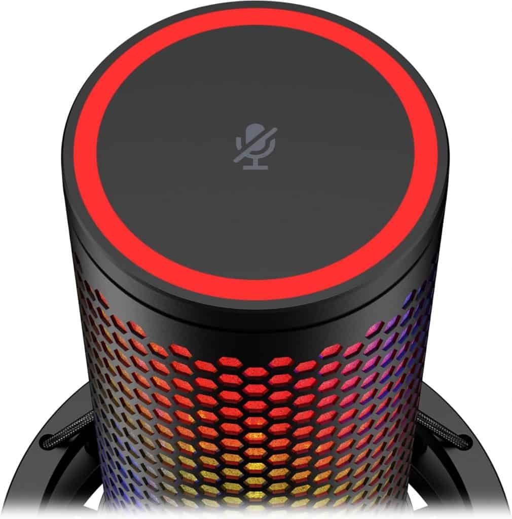 Microfone HyperX QuadCast 2 S em oferta: áudio de alta qualidade para transmissões e podcasts