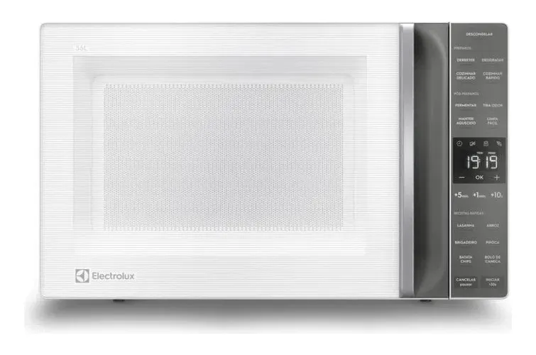 Para equipar a cozinha: micro-ondas de 36 litros em promoção Os micro-ondas da linha Electrolux Efficient 36L são desenvolvidos para uso doméstico, oferecendo capacidade interna elevada e funções voltadas ao preparo e aquecimento de alimentos. Os modelos ME36S (Inox) e ME36B (Branco) compartilham especificações semelhantes, com diferenças principalmente no acabamento externo. Para equipar a cozinha: micro-ondas de 36 litros em promoção