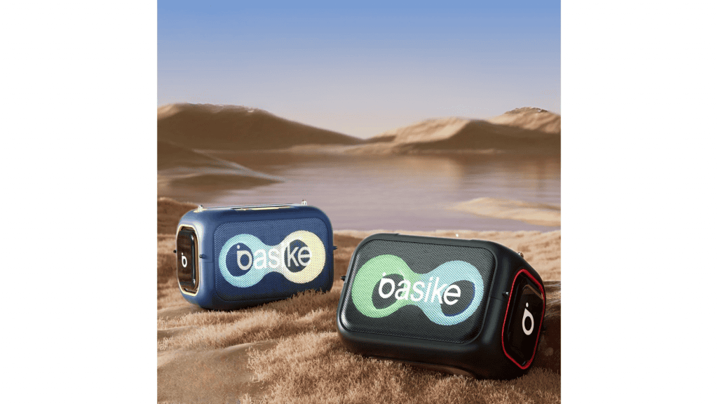 Caixa de som Basike em oferta: modelo oferece até 6 horas de música com som potente