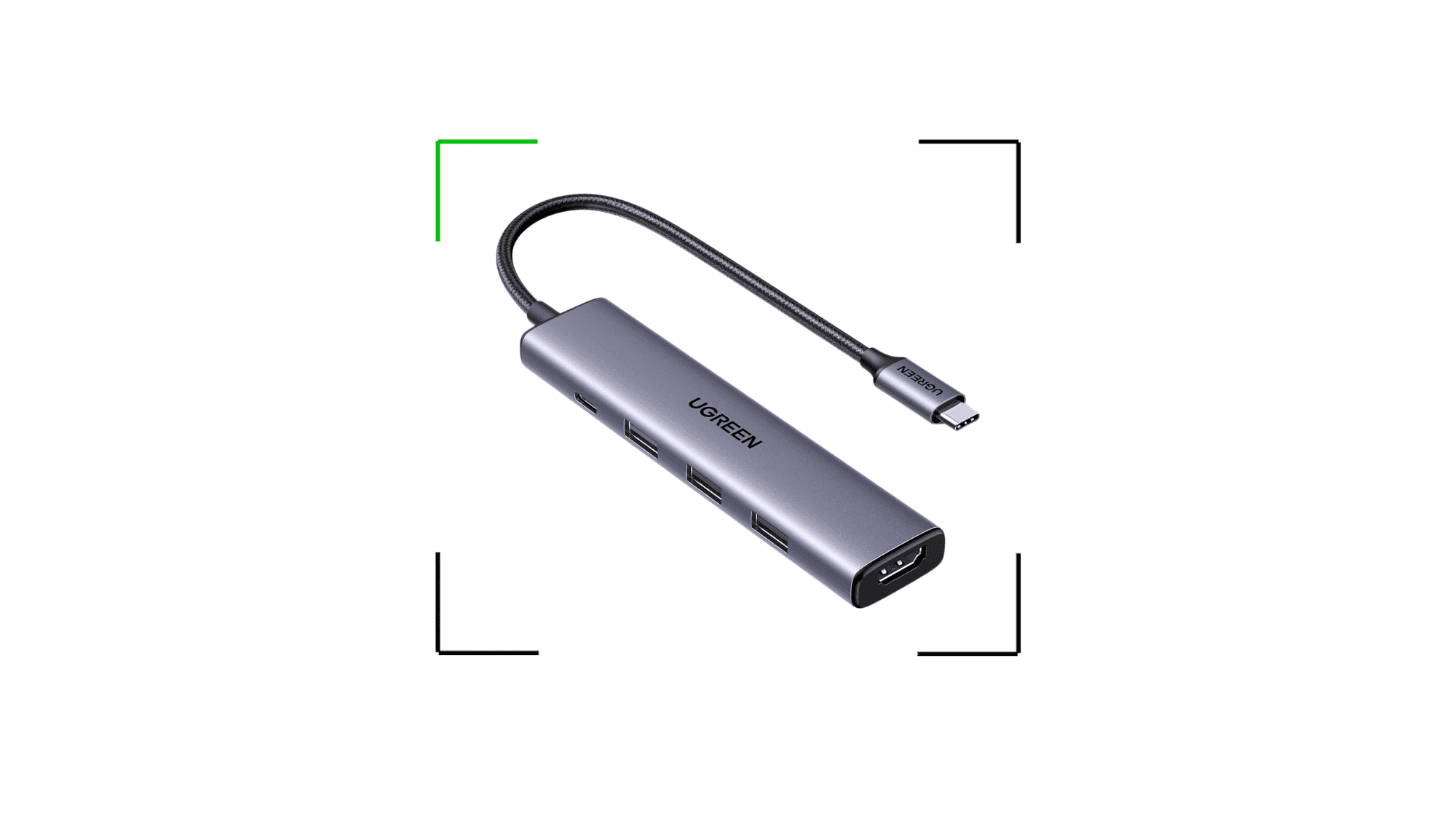 Hub USB-C com carregamento 100W e saídas extras disponível em oferta