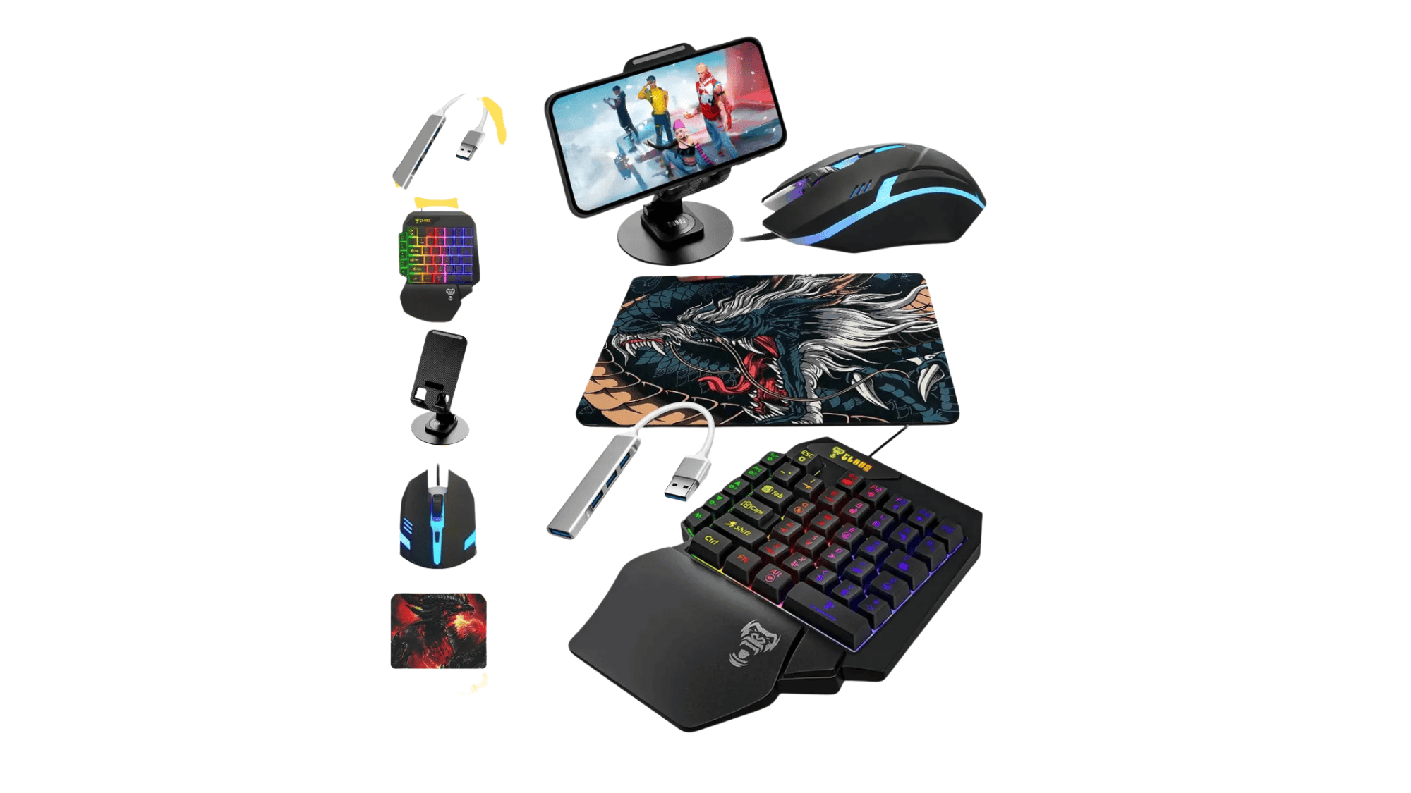 Kit Gamer Mobilador Mageon Teclado