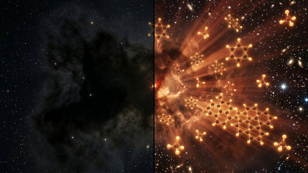 O telescópio James Webb detecta química orgânica complexa além da Via Láctea