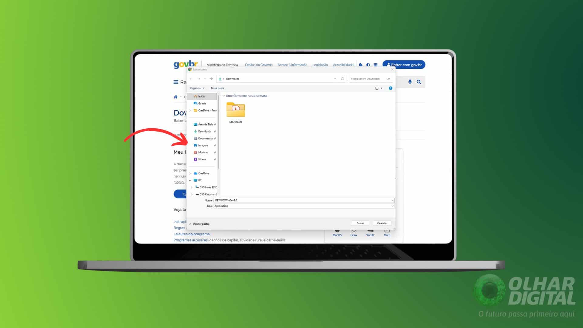 IRPF 2026: onde baixar o programa oficial da Receita Federal com segurança