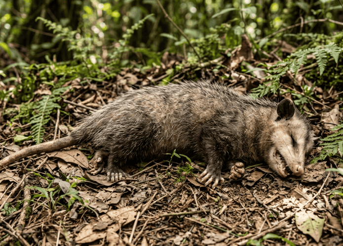 Por que alguns animais fingem de mortos mesmo sem perigo real?