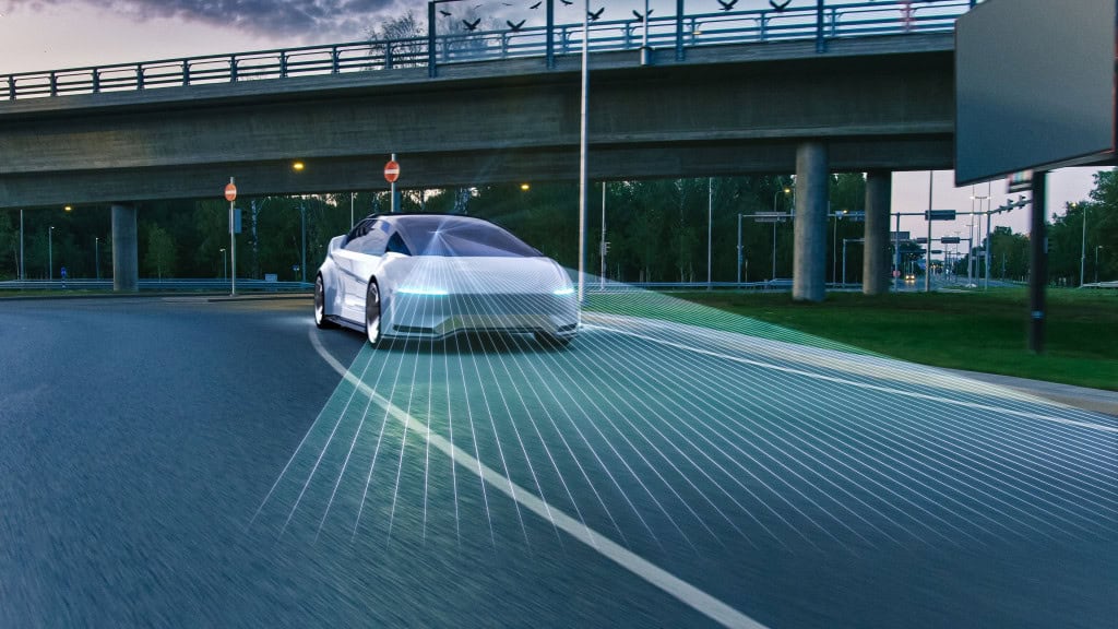 Representação de carro autônomo