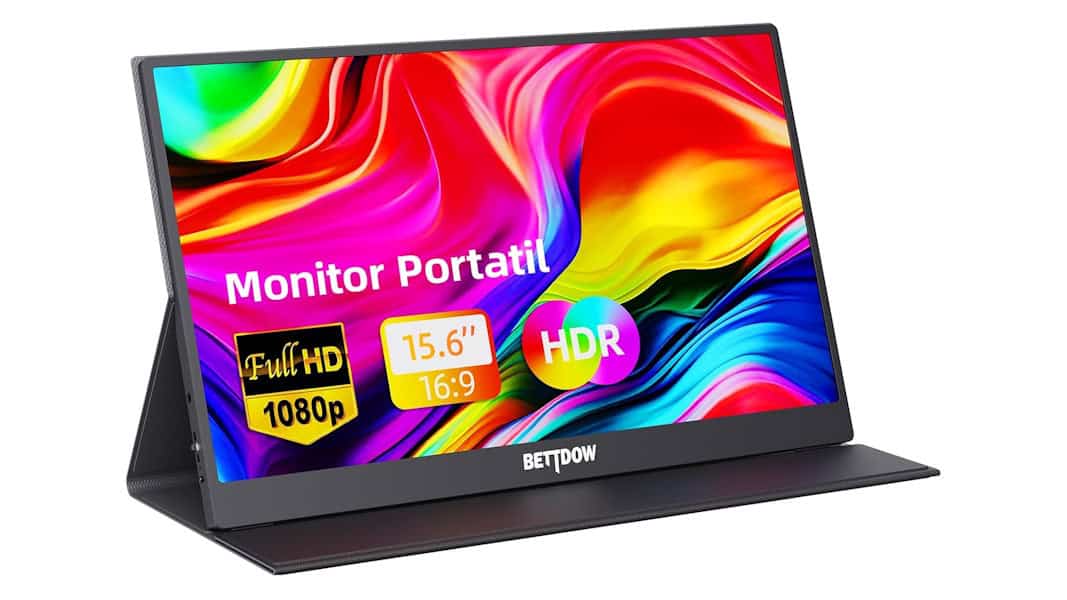 Monitor portátil Bettdow 15,6 polegadas Full HD