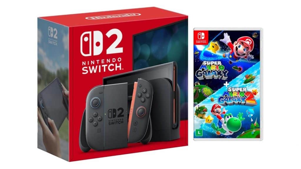 Nintendo Switch 2 + Super Mario Galaxy 1 e 2