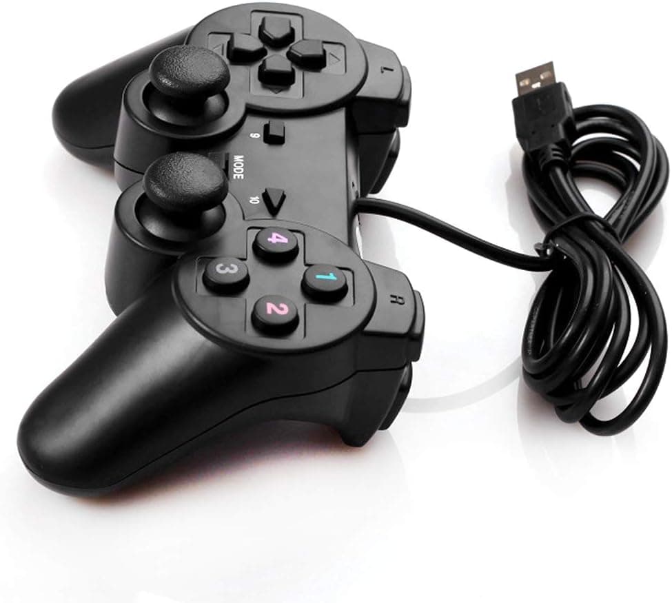 Joypad com fio USB 2.0 controle de jogo gamepad joystick para PC e laptop