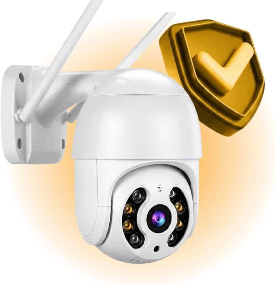 Câmera de Segurança Wi-Fi Externa 360° Full HD com Visão Noturna Infravermelha