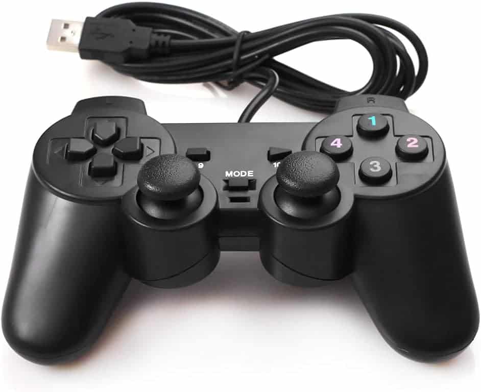 Joypad com fio USB 2.0 controle de jogo gamepad joystick para PC e laptop