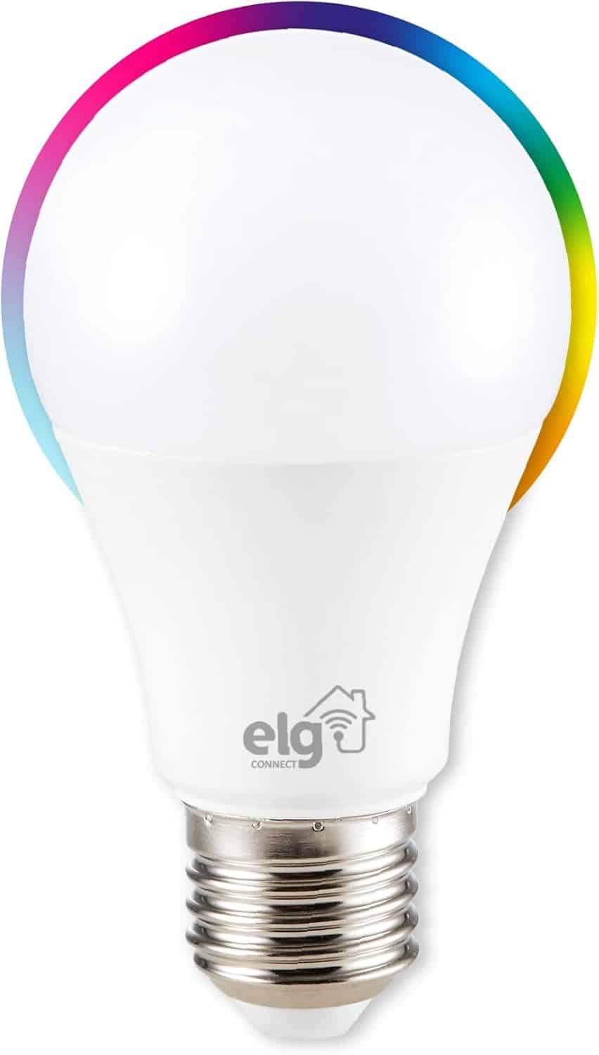 Lâmpada Inteligente de LED 10W Dimerizável, Compatível com WI-FI, Bluetooth, Comando de Voz, Soquete