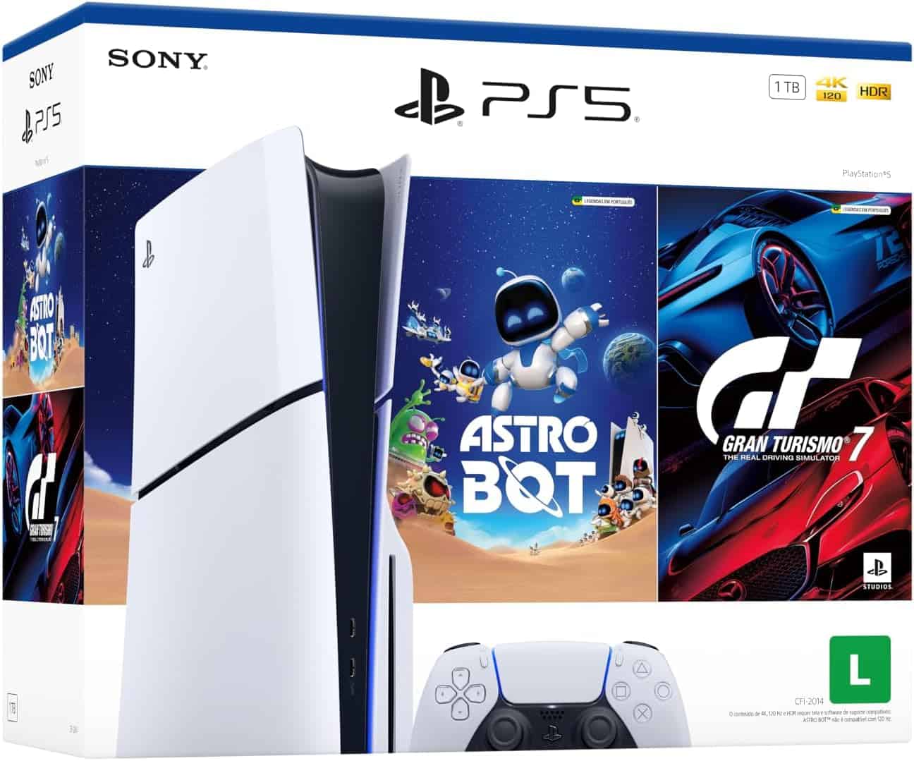 PlayStation®5 Slim Disk - Pacote ASTRO BOT e Gran Turismo 7