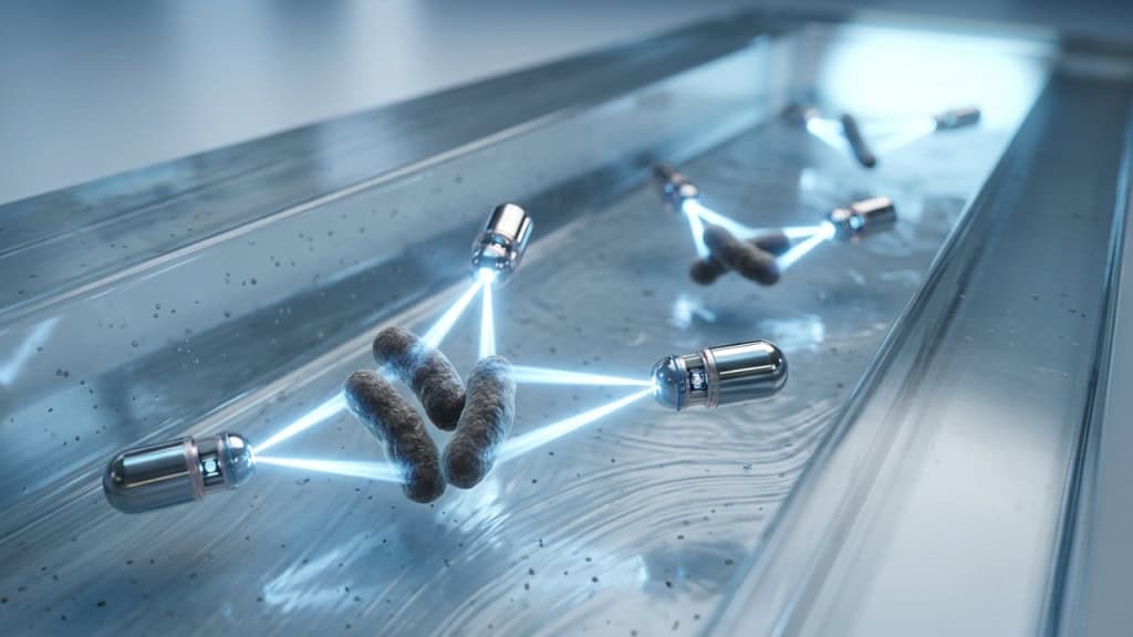 Cientista criaram um nanorrobô menor que 1 micrômetro que caça bactérias, as transporta e as libera exatamente onde elas querem