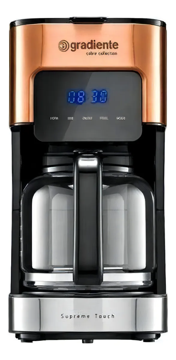 Cafeteira Digital Programável 800W Gradiente Supreme Touch 1,5L