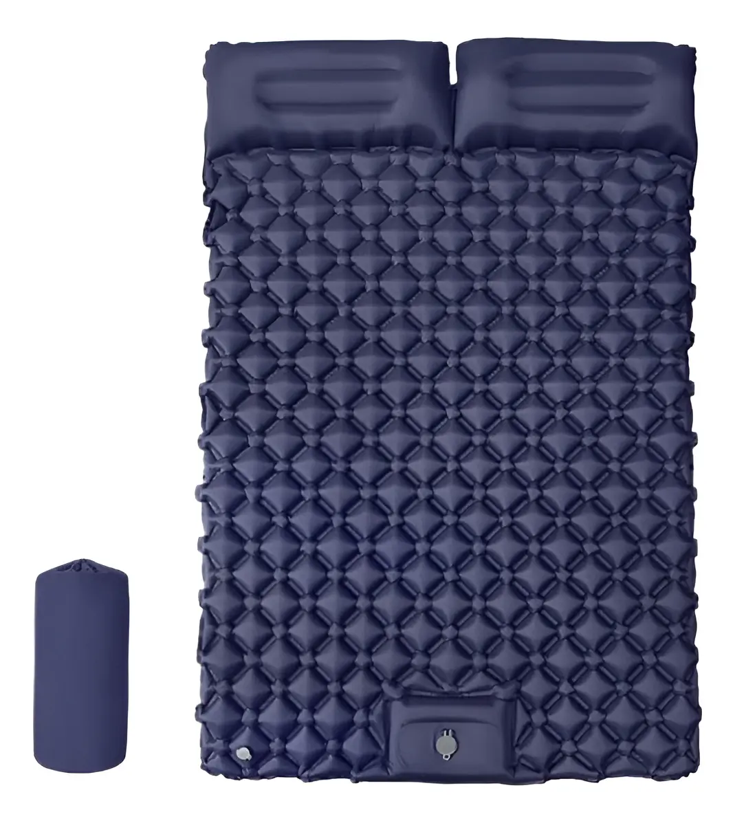 Colchão Inflável Dobrável Duplo Para Acampamento 196 X 125cm