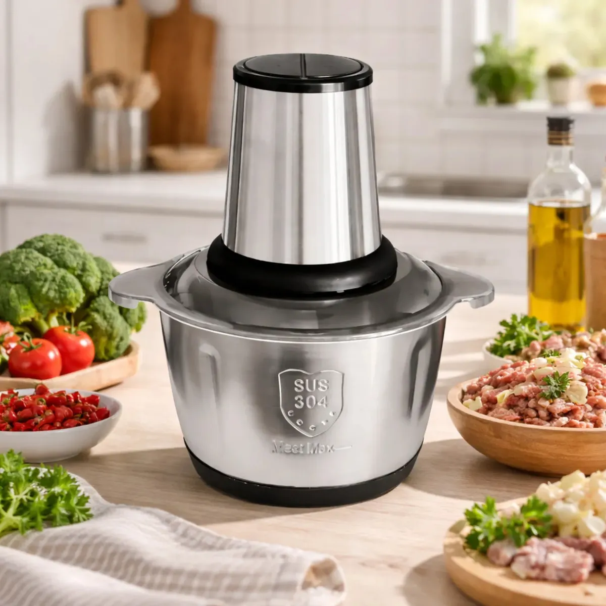 Multiprocessador e Triturador de Alimentos 2L Inox Risma