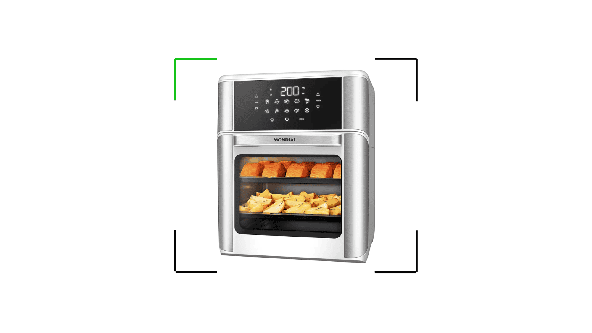 Comida gostosa para a família inteira: air fryer de 12 litros em oferta