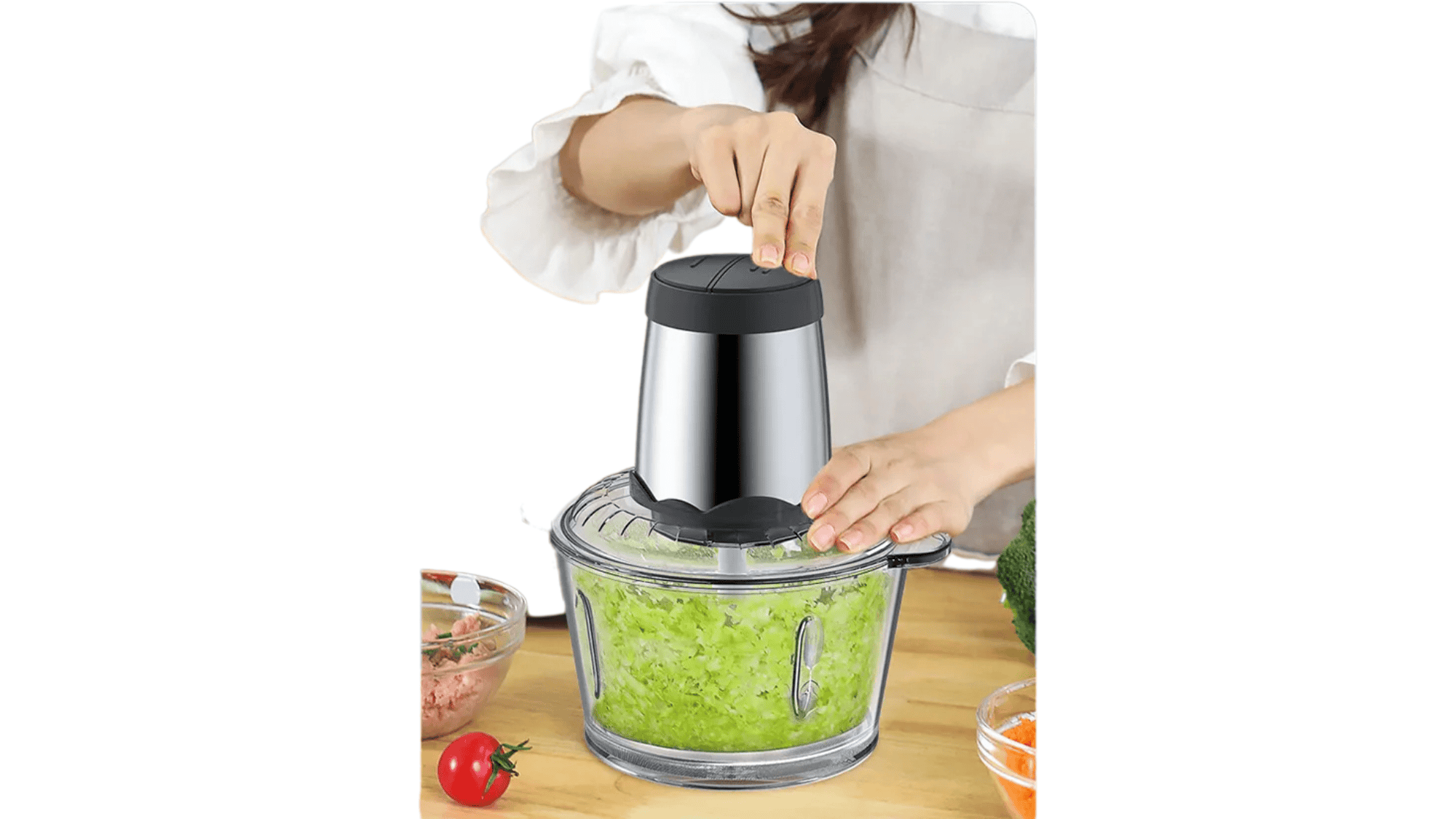 Moedor Elétrico de Carne 2L Grande Capacidade