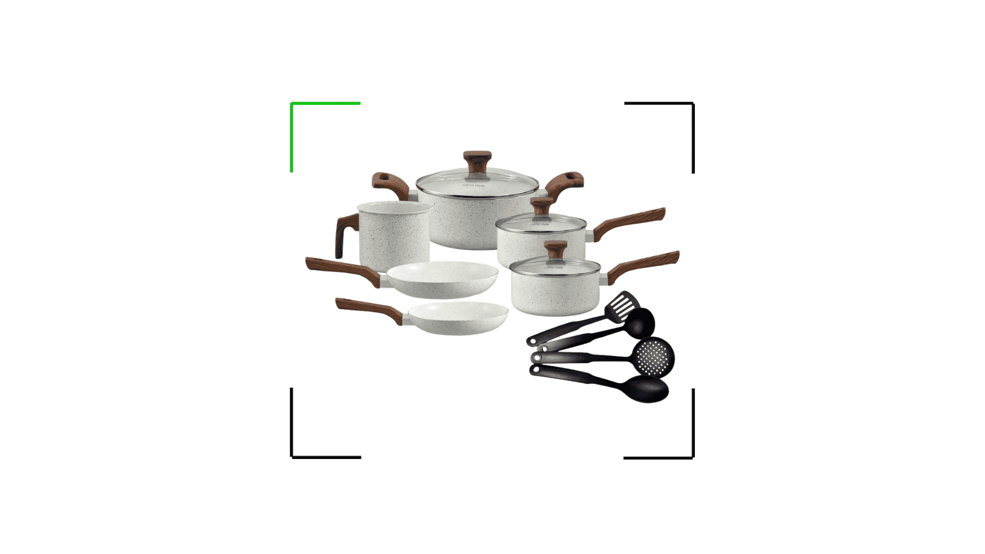 Jogo de panelas cerâmica 10 peças em oferta