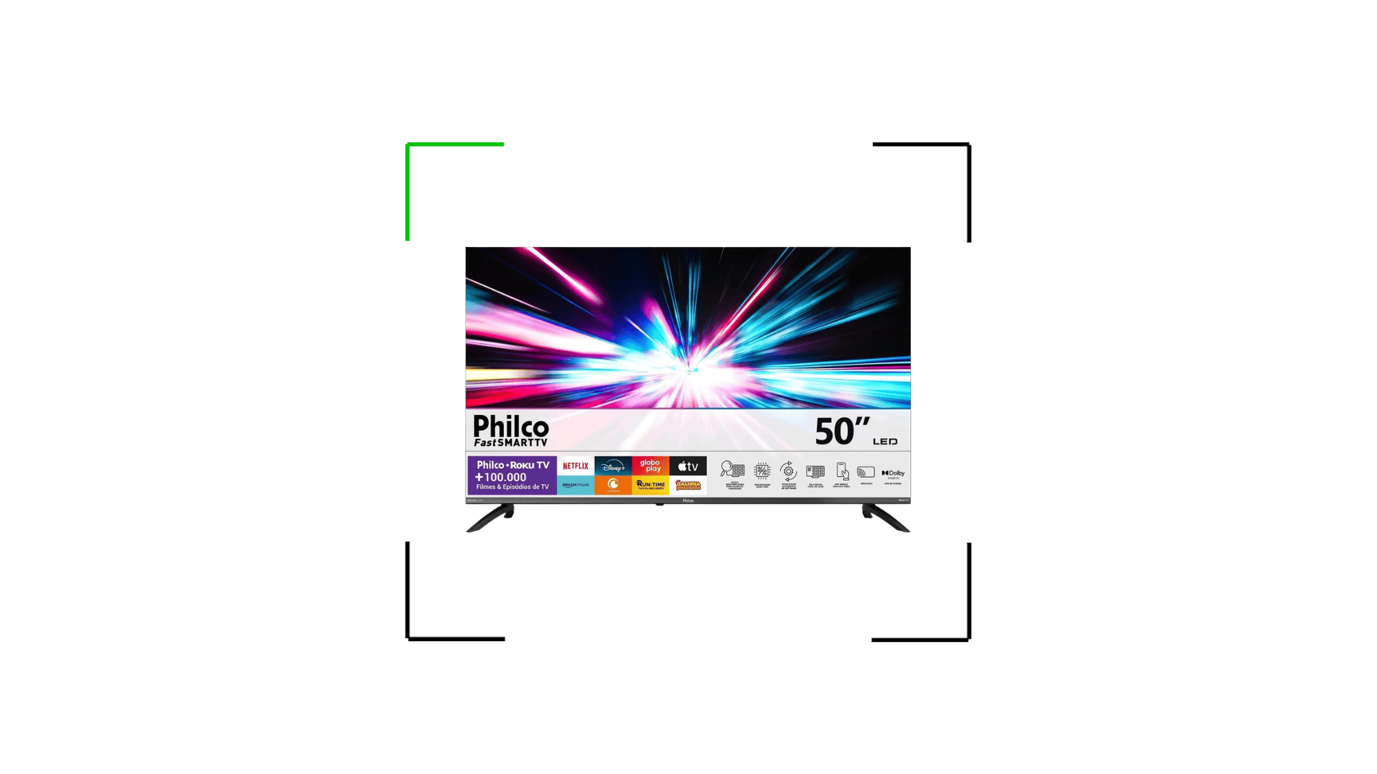 TV 50 polegadas barata com Roku e HDR