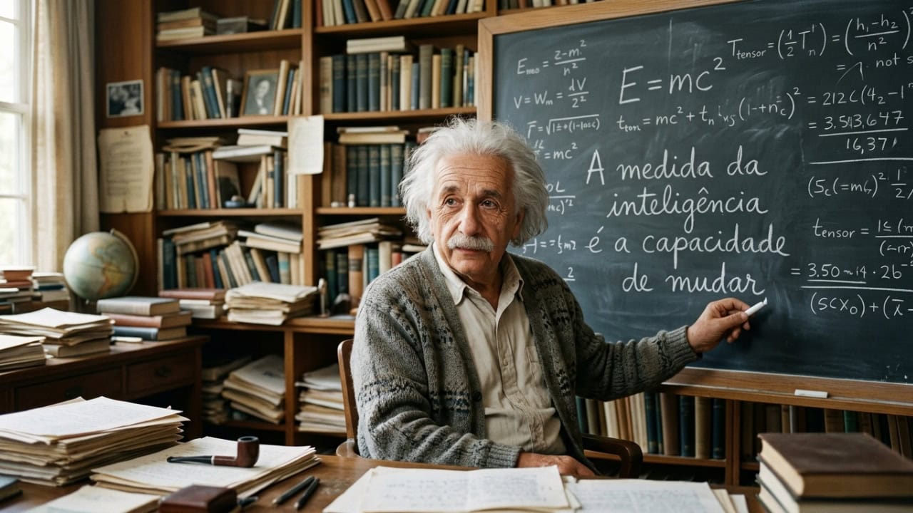 Albert Einstein, físico: “A medida da inteligência é a capacidade de mudar.”