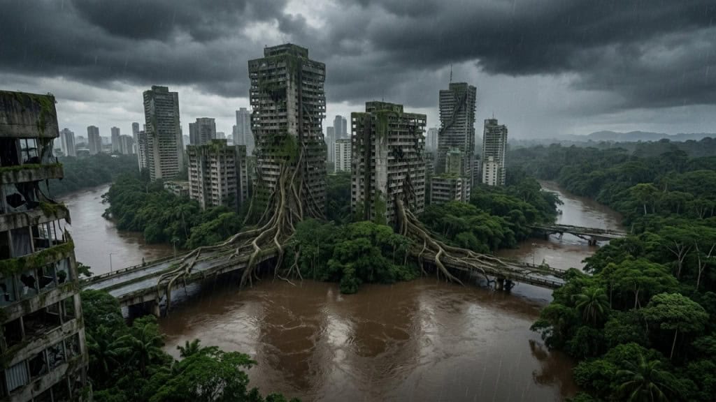 A cidade que cresceu 300%, afunda 4cm por ano e ainda assim representa a última esperança de 390 bilhões de árvores