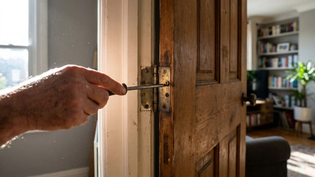 Como arrumar uma porta que não fecha mais ?