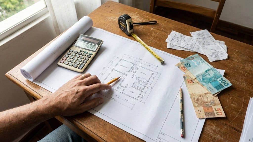 Quanto custa construir uma casa simples de 3 quartos?