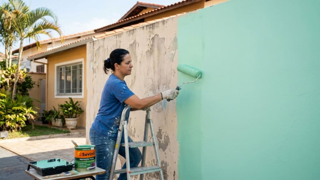 Parede descascando? A solução simples que protege contra sol e chuva por mais tempo