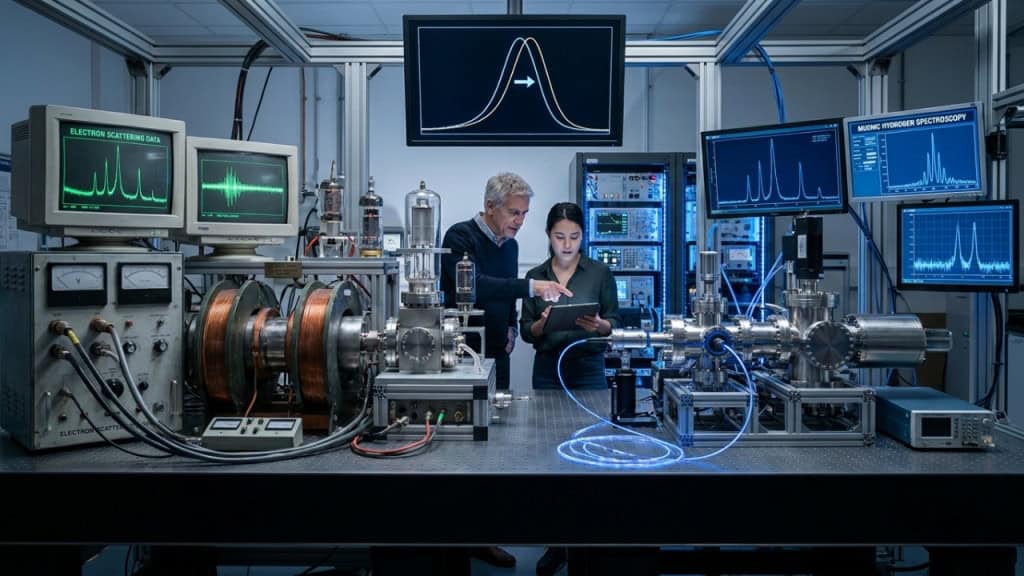 Eles calculam, finalmente, o tamanho real de um próton, e ele é menor do que se acreditava anteriormente