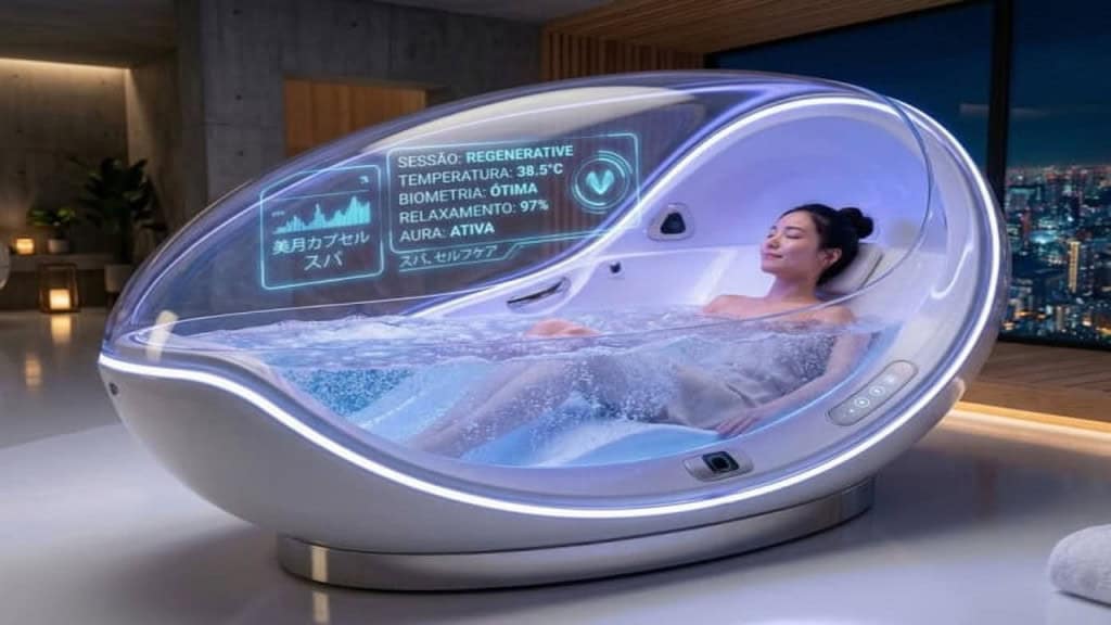 A máquina de lavar pessoas criada no Japão que promete banhos relaxantes e inteligentes sem nenhum esforço