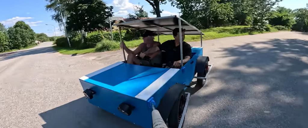 Carro solar desenvolvido pelo YouTuber Simon Sörensen
