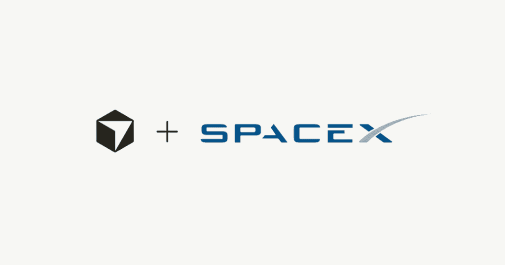 Logos de Cursor e SpaceX separados por um sinal de mais