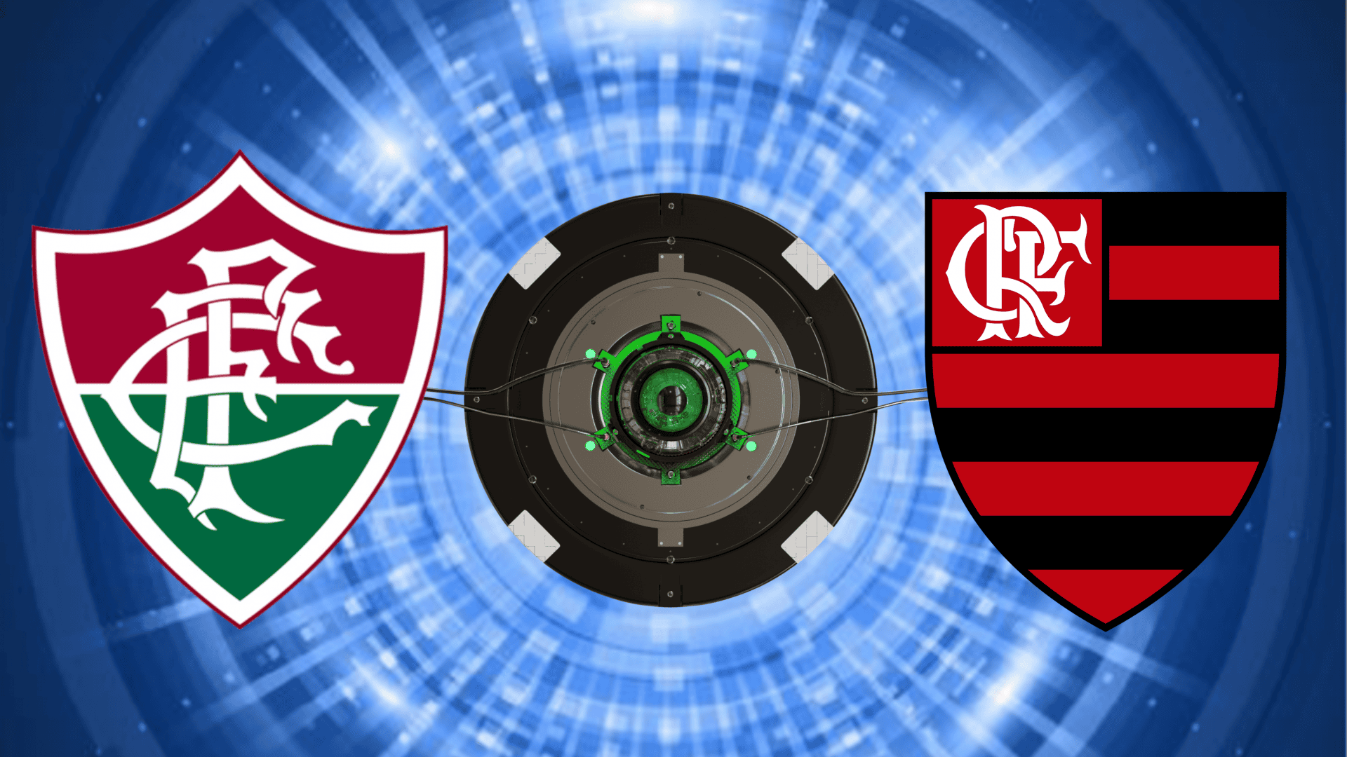 Escudos de Fluminense e Flamengo
