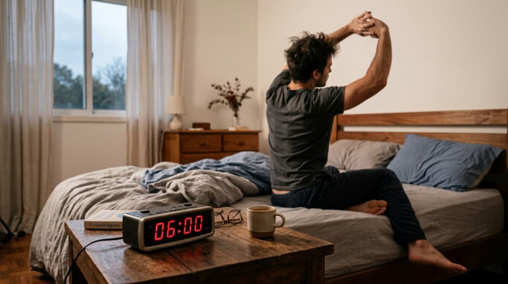 Manter horários regulares de despertar demonstra alta disciplina e organização do indivíduo.