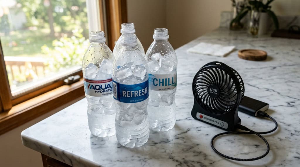 Como montar um mini ventilador gelado com itens simples que você já tem em casa