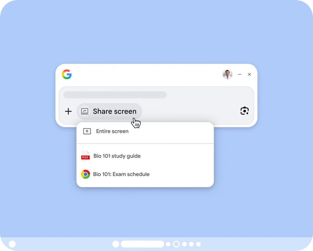 Recurso de pesquisa do Google no desktop 