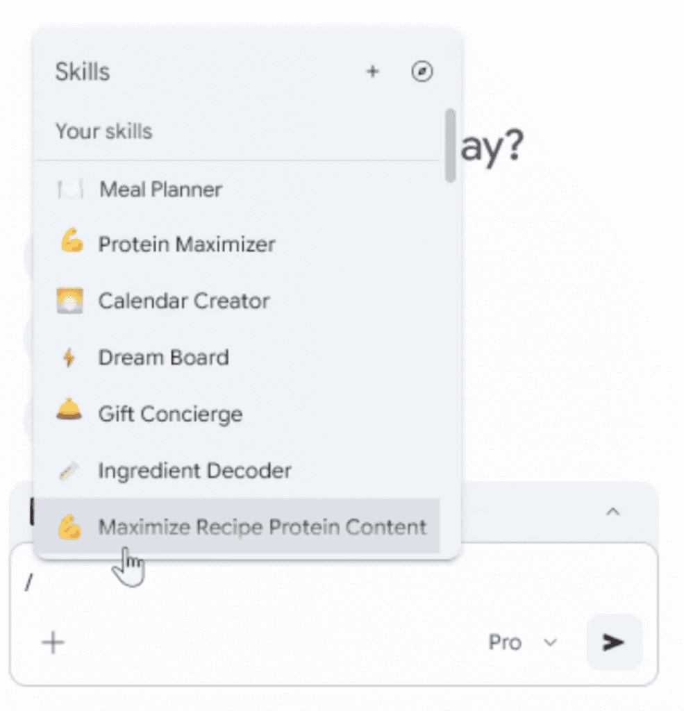 Exemplos de Skills armazenadas