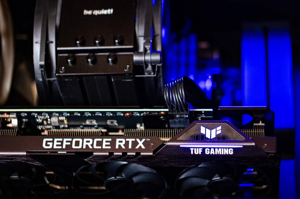 Detalhe de uma GPU da Nvidia