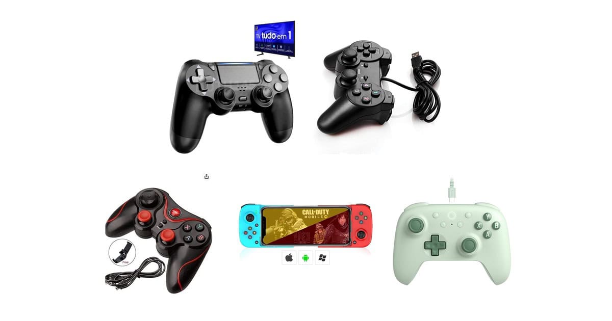 Top 5 controles em promoção que vão turbinar seu jogo 🎮🔥
