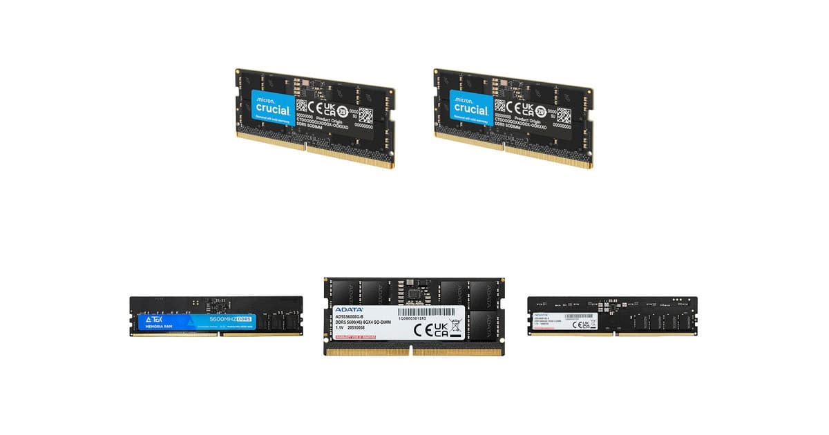 5 ofertas de Memórias RAM DDR5 que valem a pena conferir agora